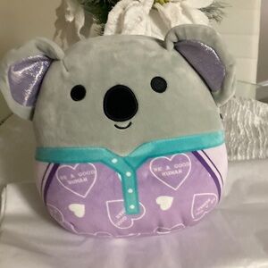 Squishmallows Gray and Purple Koala Stuffed Animal
